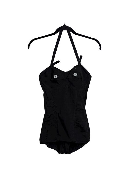Phan-Tan Other - Vintage 1950s Phan-Tan Black One Piece Swimsuit Size 36